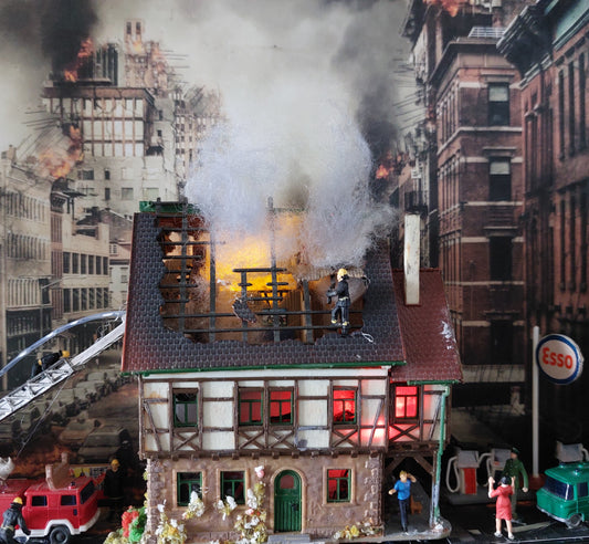 "Feuerwehr im Einsatz"- 3D-Bild