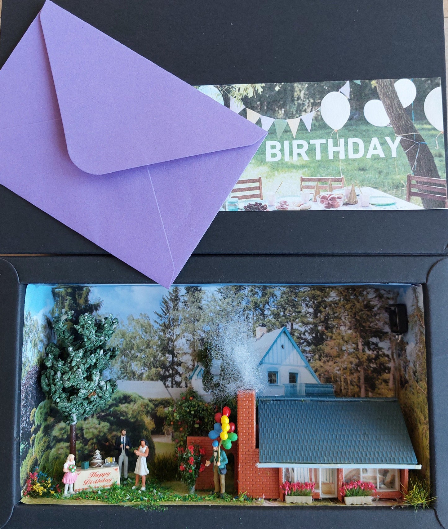 "Happy Birthday" - 3D-Geschenkbox mit Musik