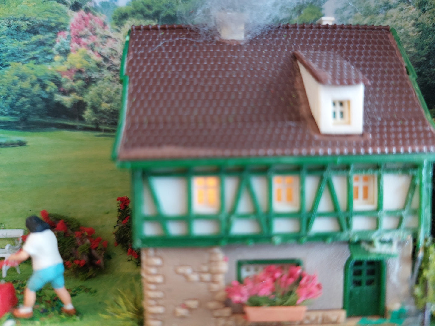 "Apfelernte" - 3D-Diorama in Schiebebox