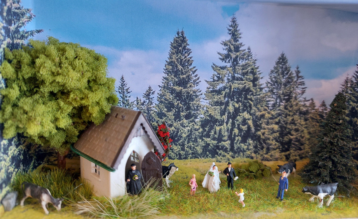 "Landpartie"- 3D-Hochzeitsdiorama