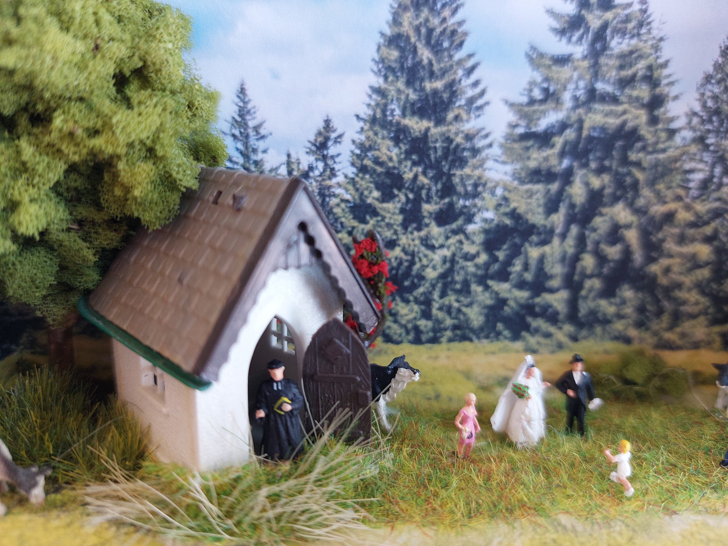 "Landpartie"- 3D-Hochzeitsdiorama