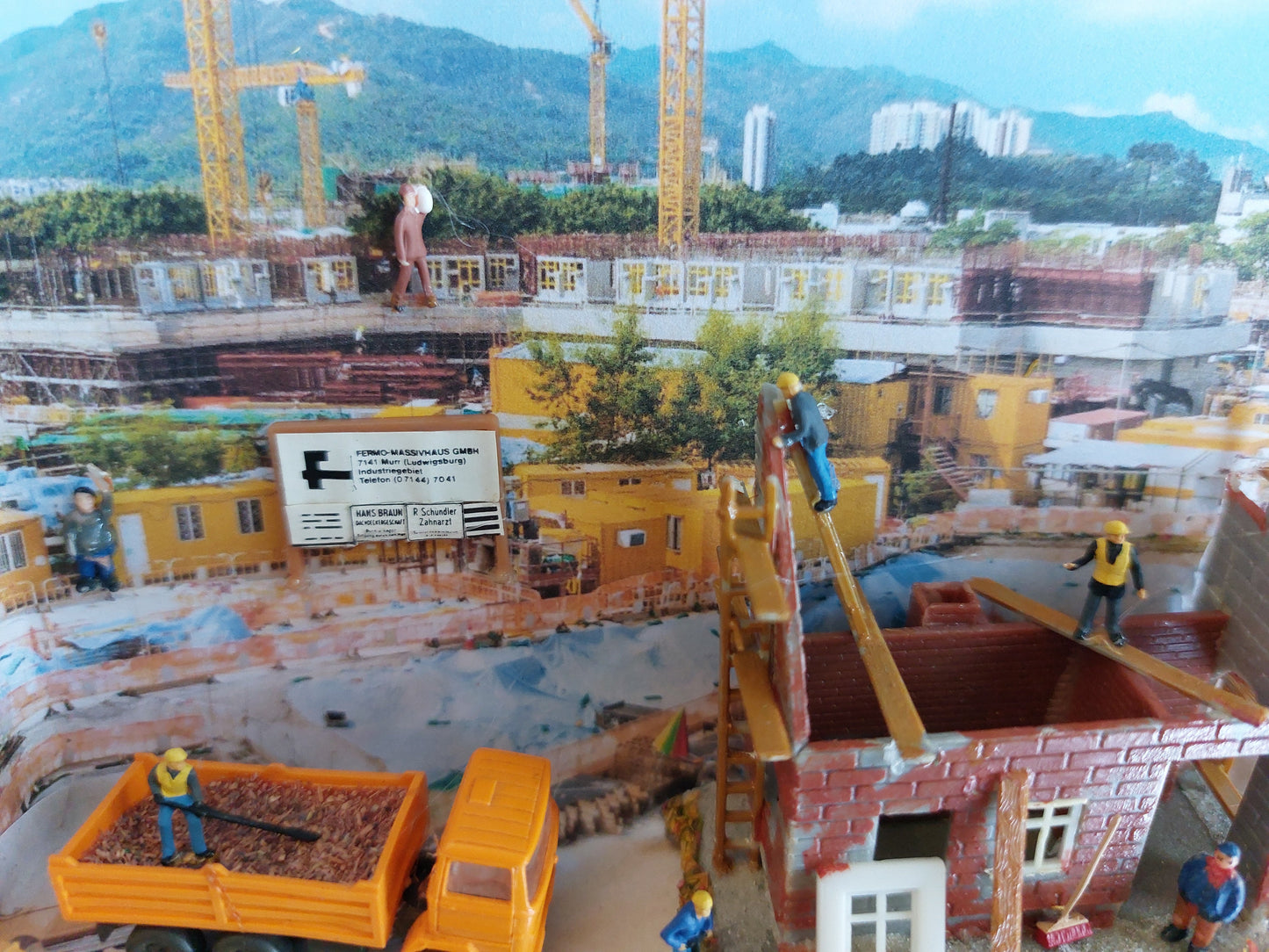 "Neues Heim" - 3D-Miniatur-Box Baustelle