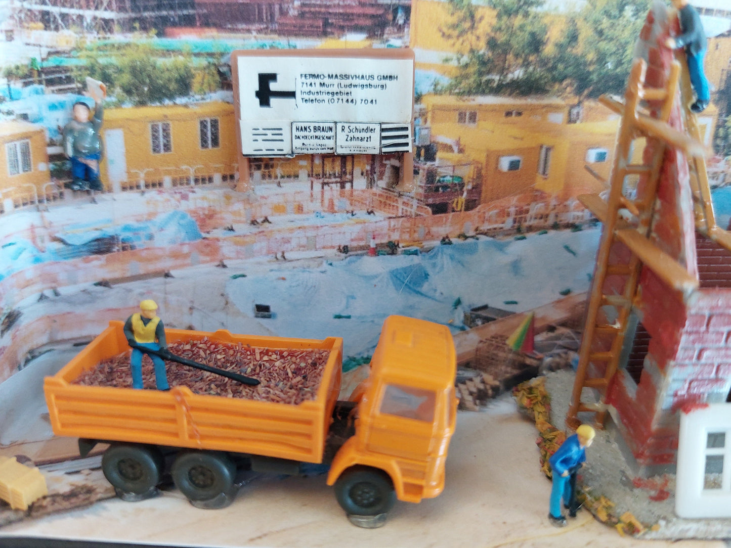 "Neues Heim" - 3D-Miniatur-Box Baustelle