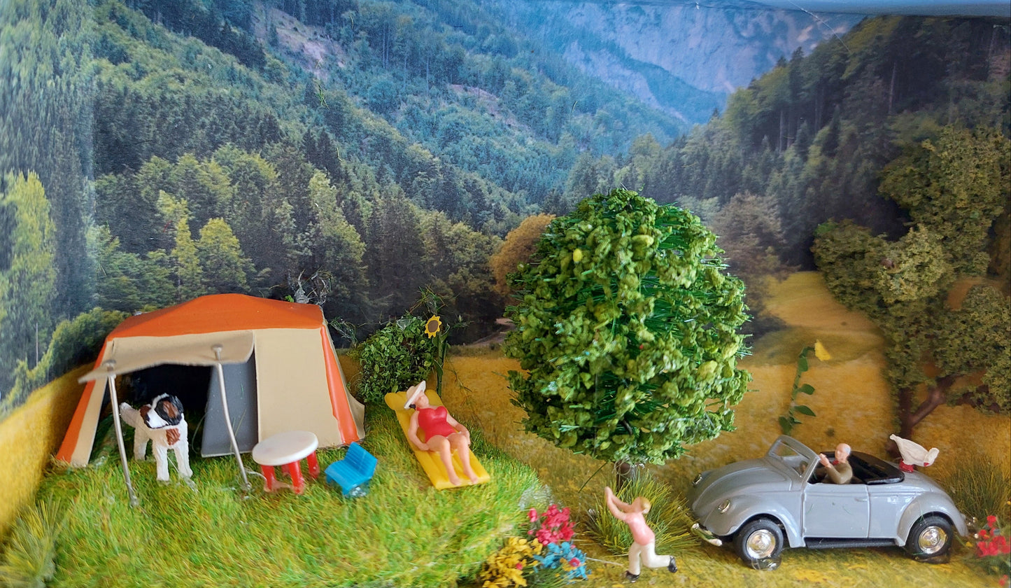 "Camping" - Diorama-Box