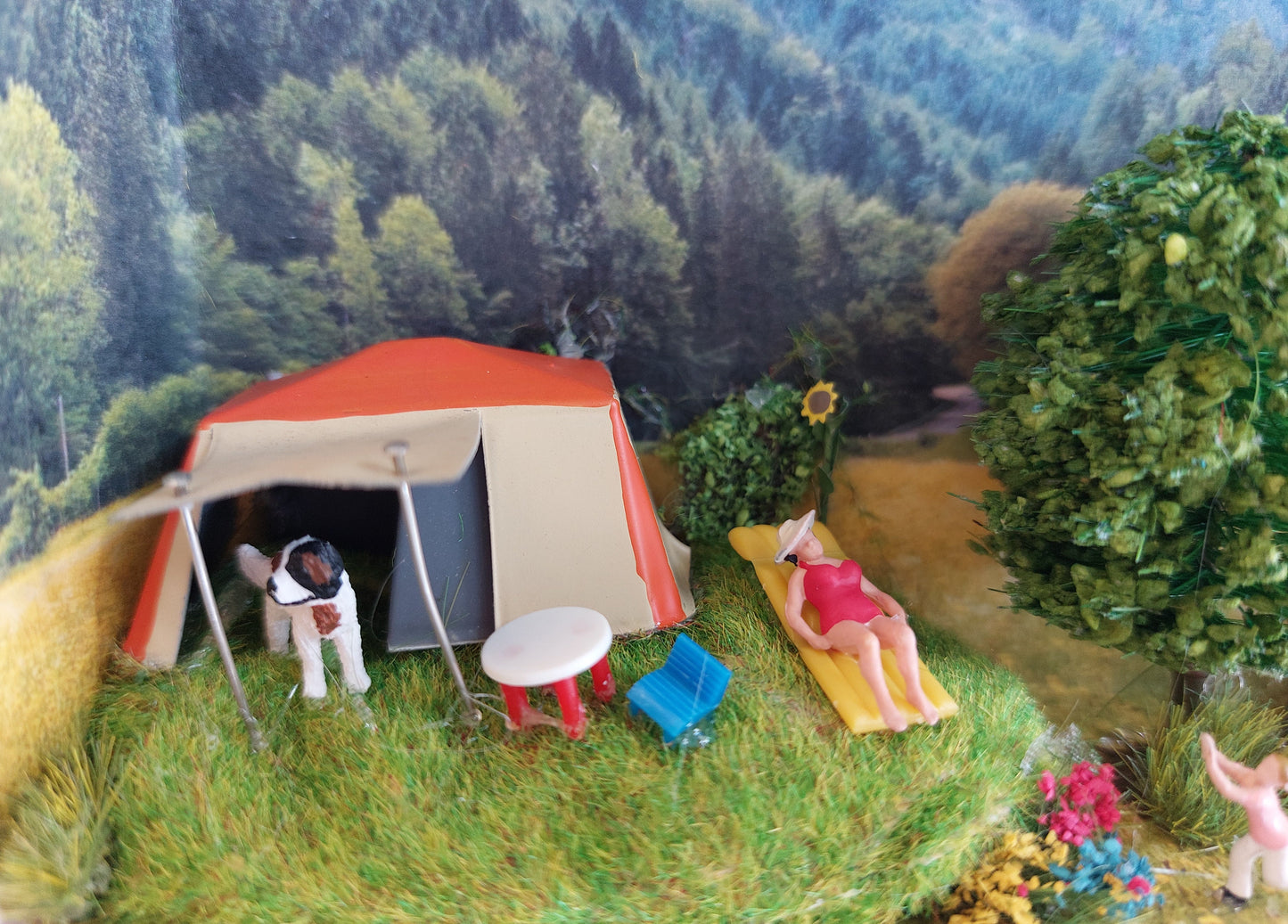 "Camping" - Diorama-Box