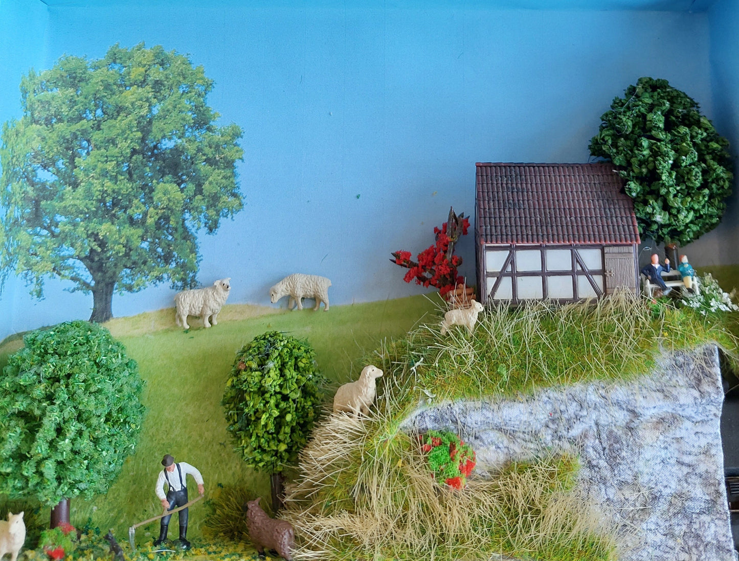 "Määääh" - Bauernhofdiorama mit Sound