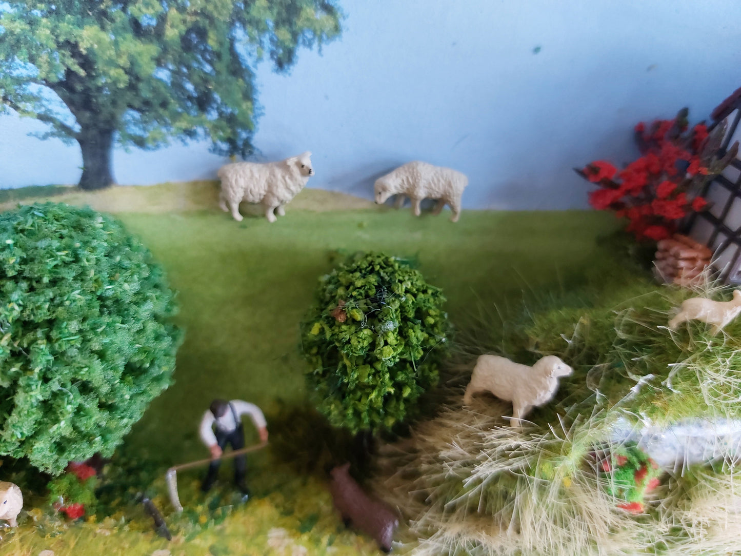 "Määääh" - Bauernhofdiorama mit Sound