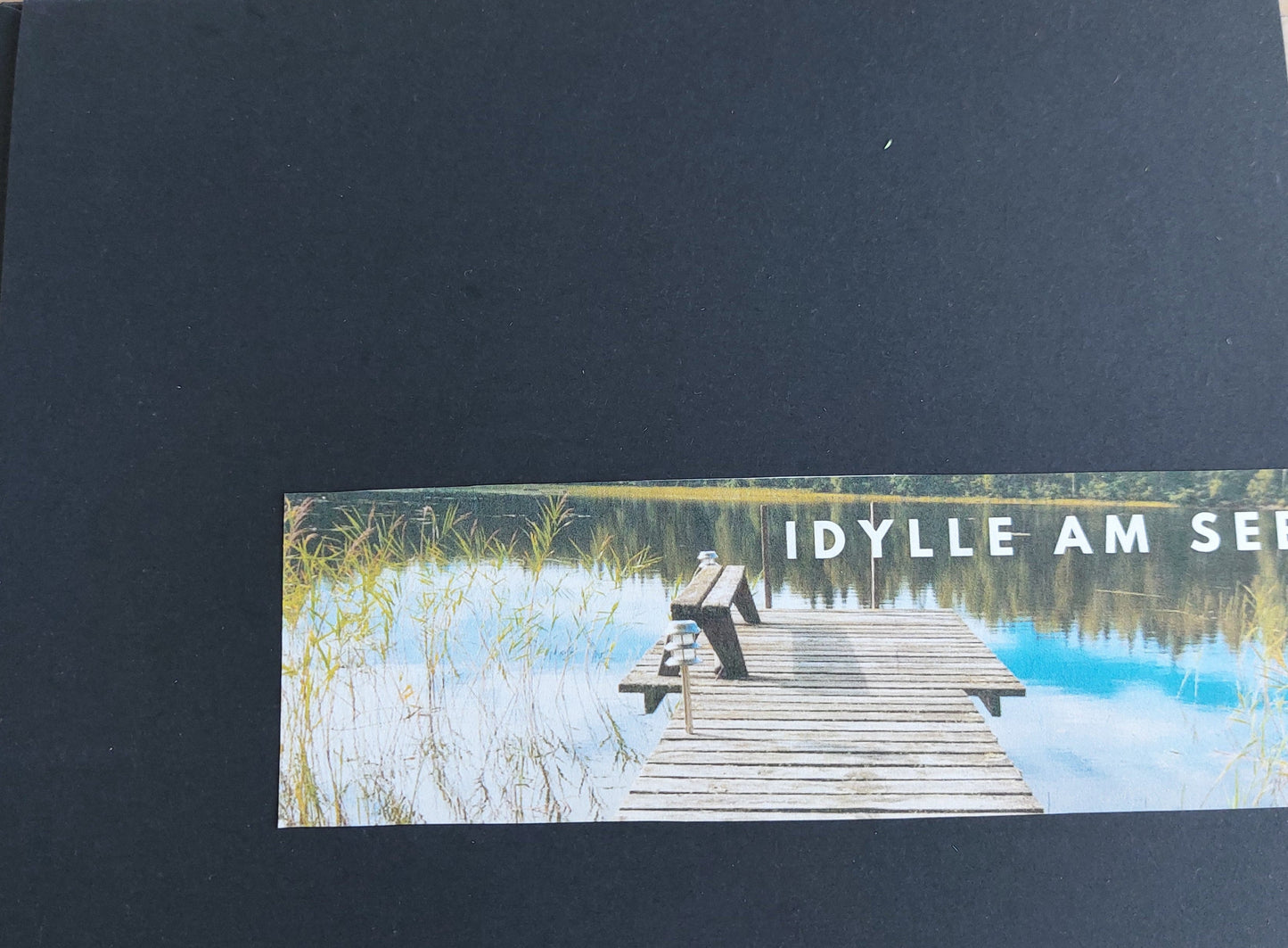 "Idylle am See" - 3D-Miniaturbox