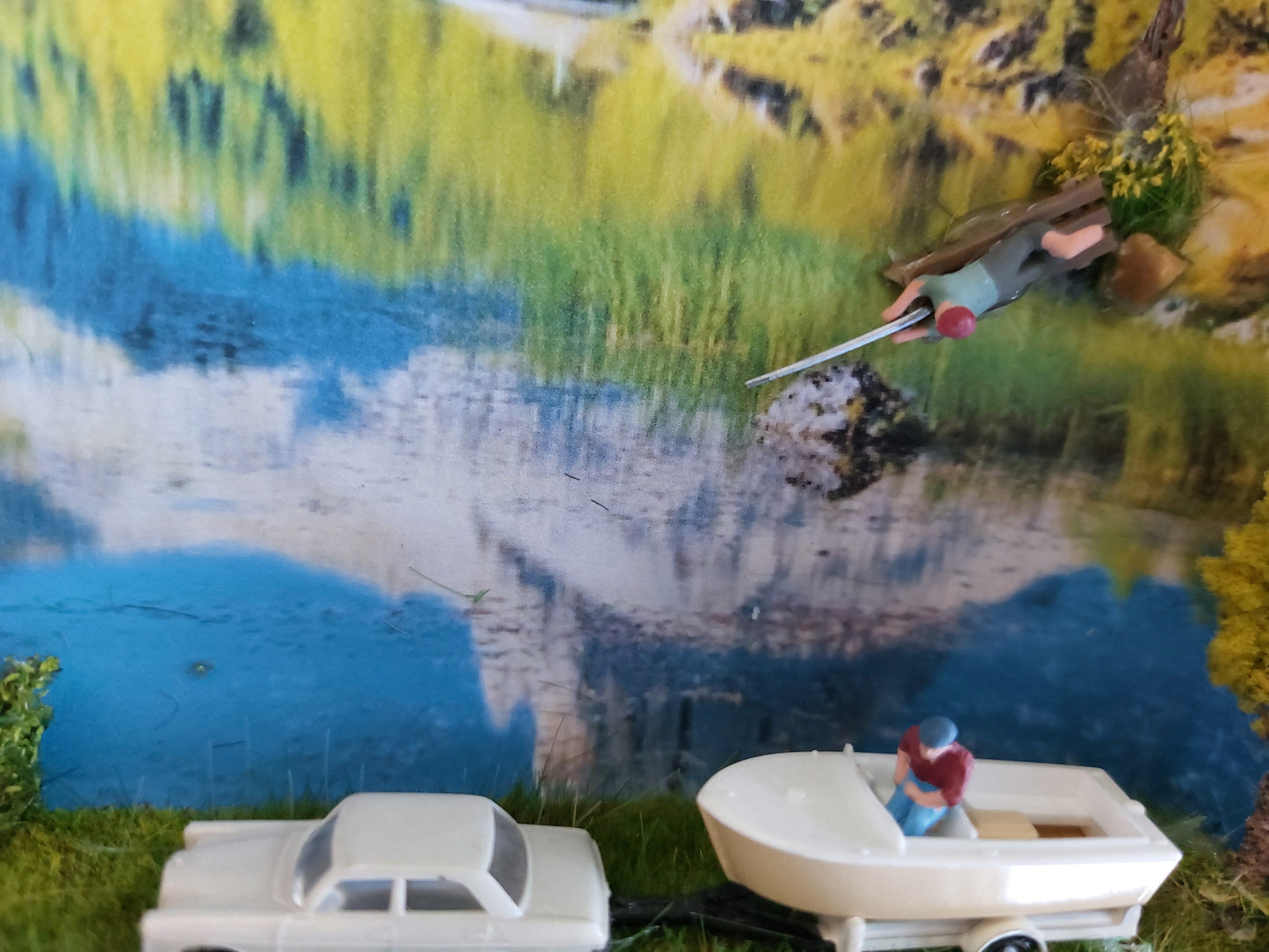 "Idylle am See" - 3D-Miniaturbox