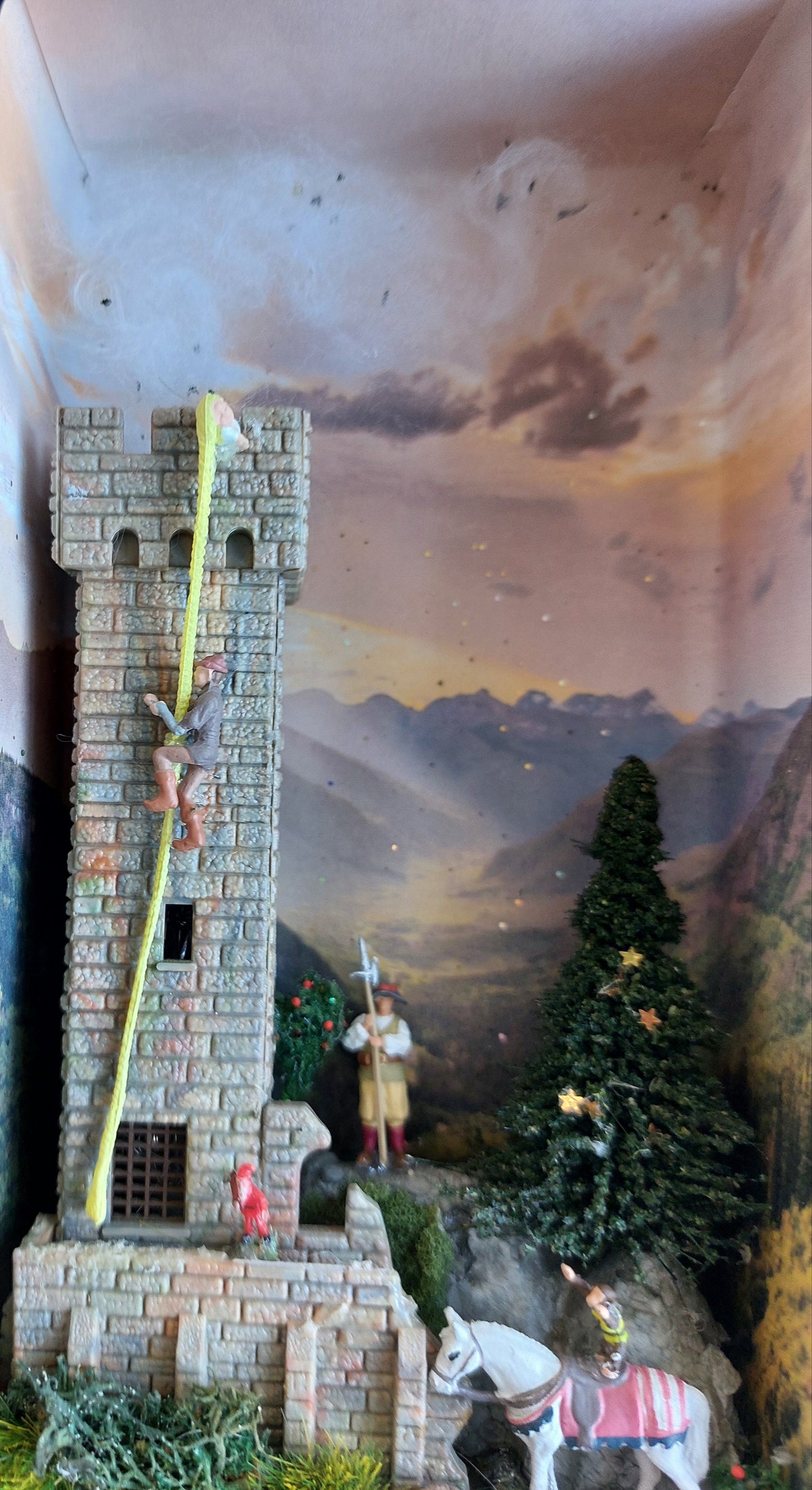 "Rapunzel" - 3D-Märchendiorama