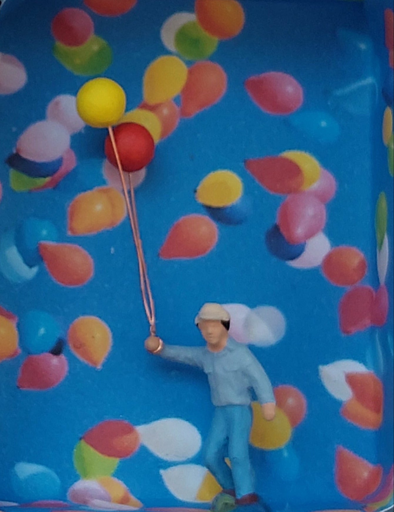 "Happy Birthday" - Mann mit Luftballons