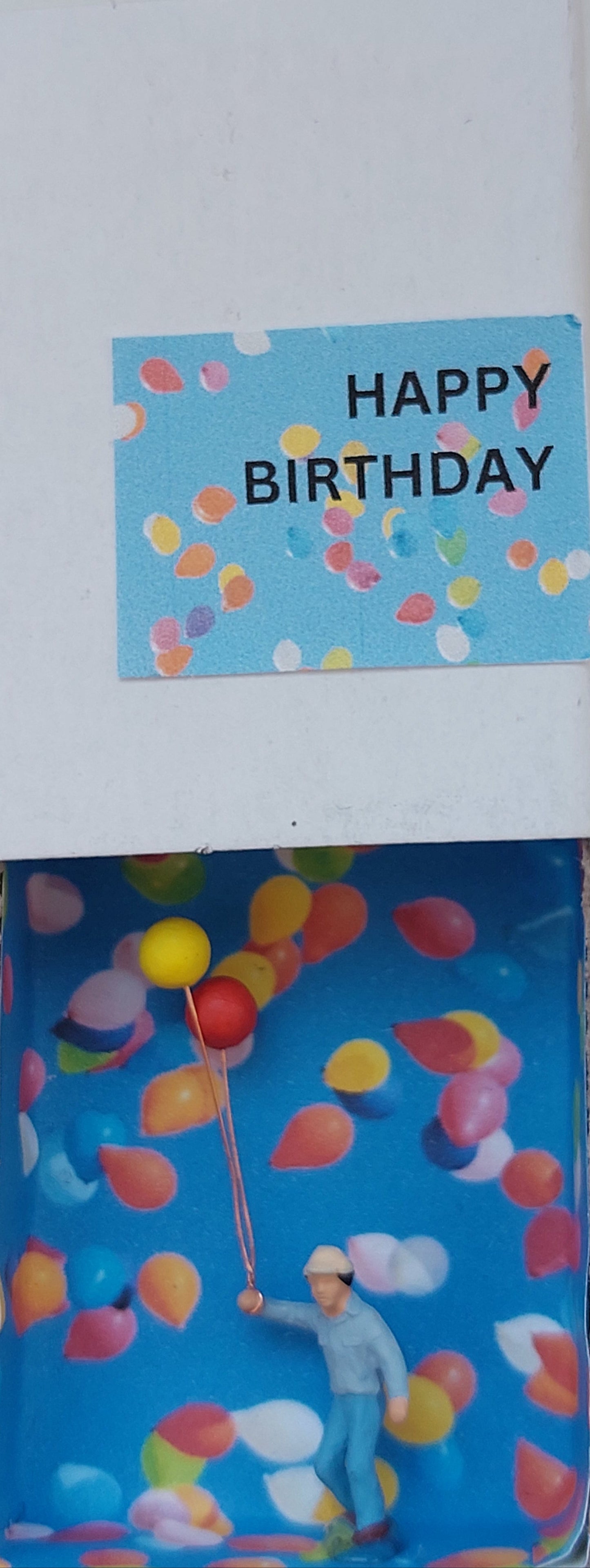 "Happy Birthday" - Mann mit Luftballons